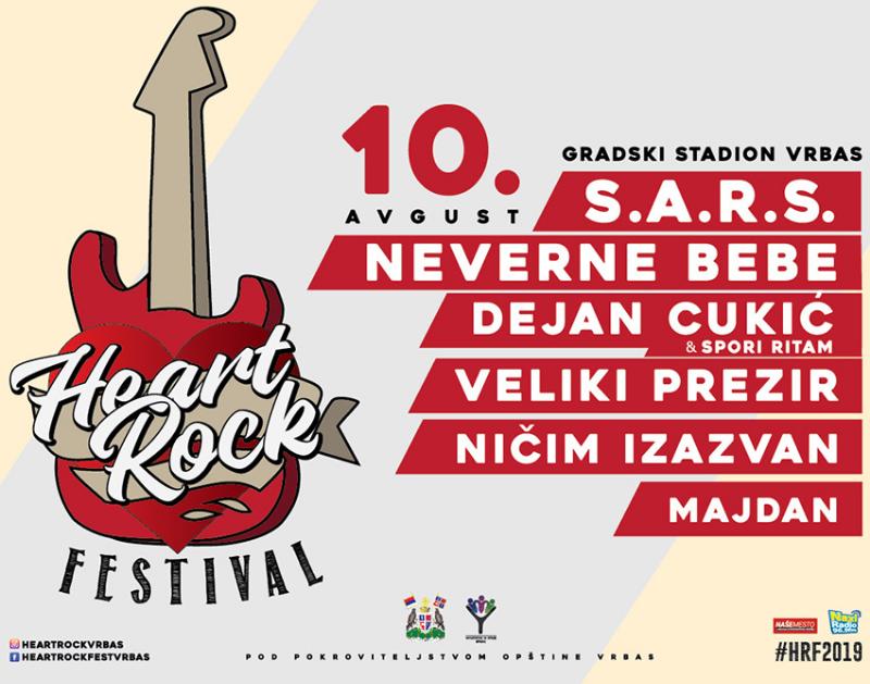 DRUGI HEART ROCK FEST U VRBASU, VIDIMO SE 10. AVGUSTA